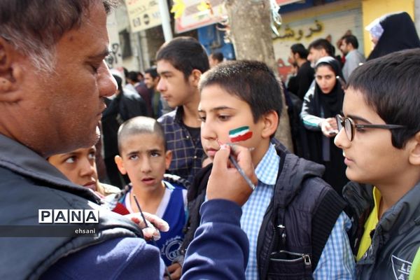 مراسم راهپیمایی روز 13 آبان در یاسوج