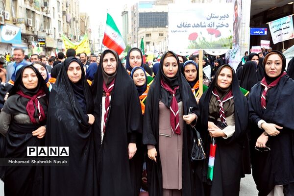 مراسم راهپیمایی ۱۳ آبان در اهواز