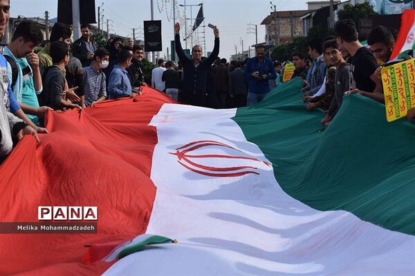 راهپیمایی 13 آبان در فریدونکنار