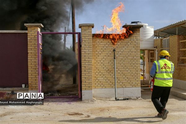 مانور پدافند غیرعامل در لامرد