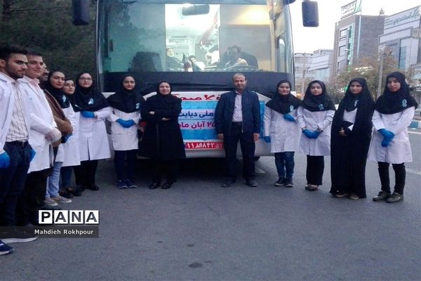 استقرار اتوبوس دیابت درسطح شهر بیرجند