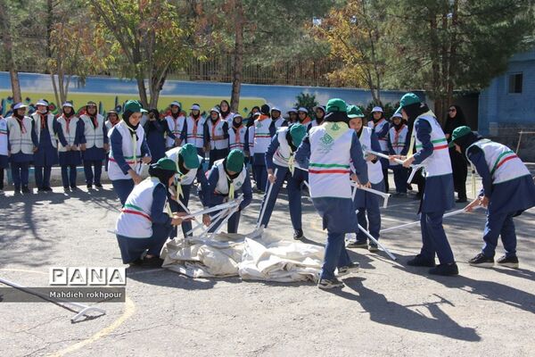 مانور پدافند غیر عامل در شهرستان بیرجند