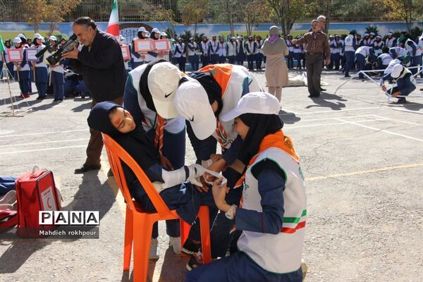 مانور پدافند غیر عامل در شهرستان بیرجند