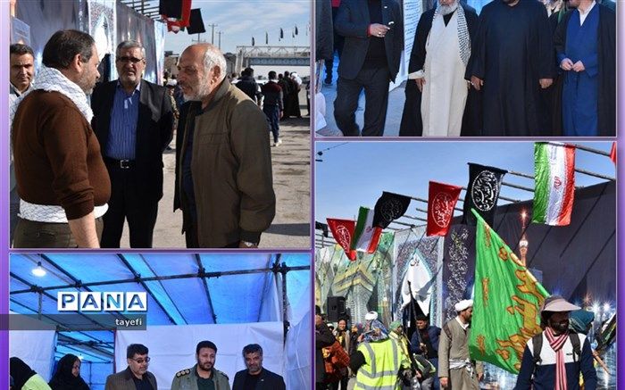 حضور مسئولین گلبهار در ایستگاه استقبال از زائرین حرم مطهر رضوی