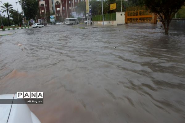 آبگرفتگی خیابان‌های بوشهر
