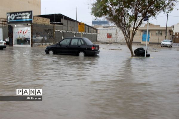 آبگرفتگی خیابان‌های بوشهر