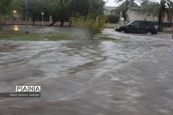 آبگرفتگی خیابان‌های بوشهر