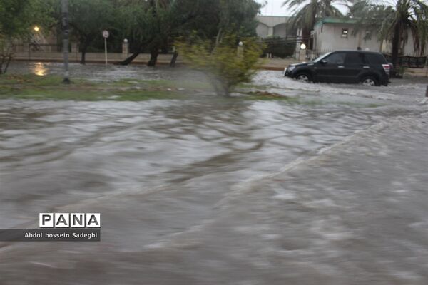 آبگرفتگی خیابان‌های بوشهر