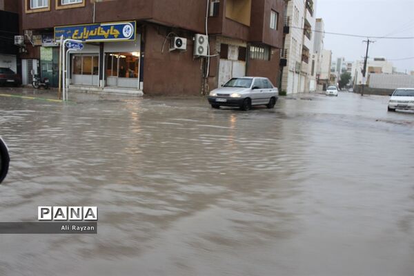 آبگرفتگی خیابان‌های بوشهر