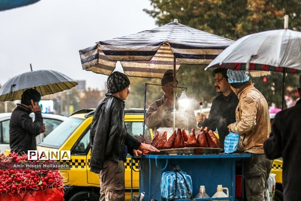 تداوم بارش باران در نقاط مختلف کشور
