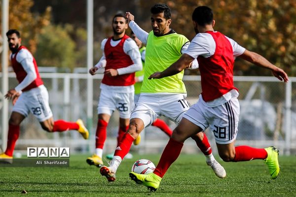 تمرین تیم ملی فوتبال ایران