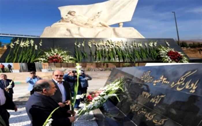 یادمان کنگره سه هزار شهید استان در شهرک صنعتی کاسپین رونمایی شد