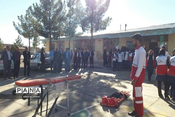 بیستمین مانور سراسری زلزله درشهرستان درمیان