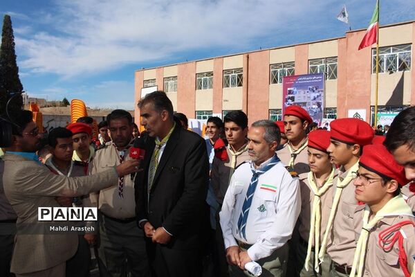 بیستمین مانور سراسری زلزله در دبیرستان متوسطه اول سلمان فارسی  شهرستان بیرجند