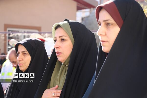 مانور زلزله و ایمنی در دبیرستان مهندس پروین شهرستان ساری