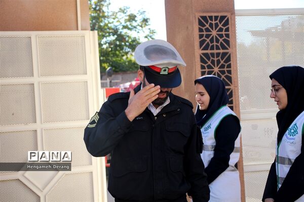 مانور زلزله و ایمنی در دبیرستان مهندس پروین شهرستان ساری