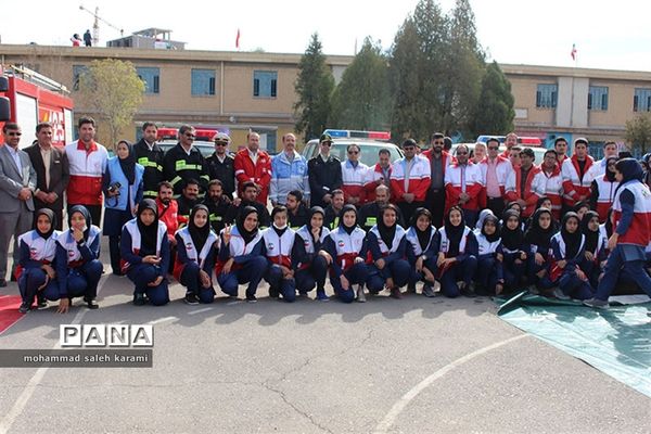 مانورسراسری زلزله و ایمنی مدارس در کرمان