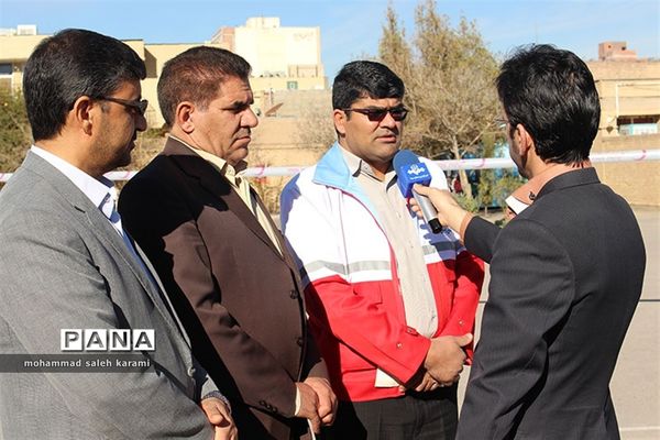 مانورسراسری زلزله و ایمنی مدارس در کرمان