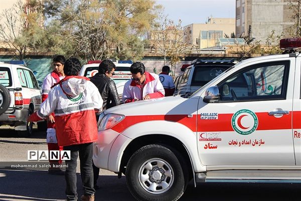 مانورسراسری زلزله و ایمنی مدارس در کرمان