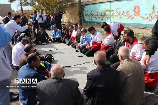 مانورسراسری زلزله و ایمنی مدارس در کرمان