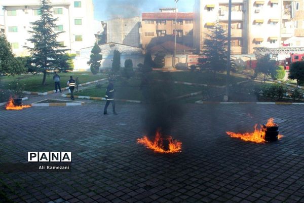 مانور زلزله شهرداری شهرستان قائمشهر