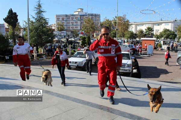 مانور زلزله شهرداری شهرستان قائمشهر