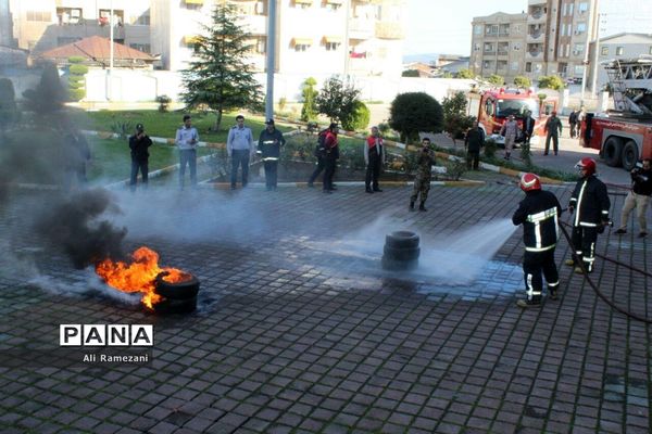 مانور زلزله شهرداری شهرستان قائمشهر