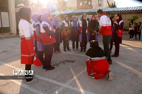 بیستمین مانور زلزله و ایمنی  در مدارس استان بوشهر-۲