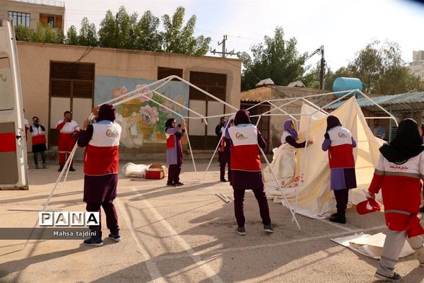 بیستمین مانور زلزله و ایمنی  در مدارس استان بوشهر-۲