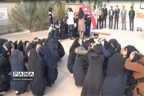 مانورسراسری زلزله در منطقه دستگردان