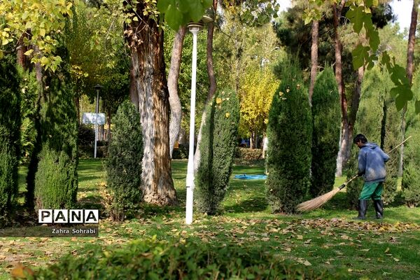طبیعت پاییزی پارک لاله تهران