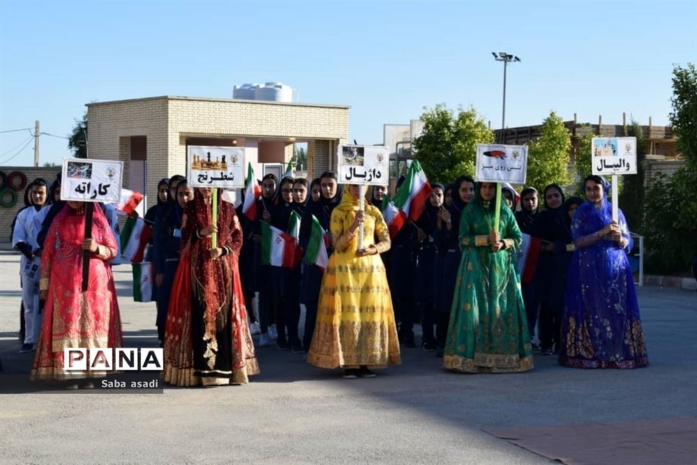 افتتاحیه المپیاد ورزشی درون مدرسه‌ای در گله‌دار