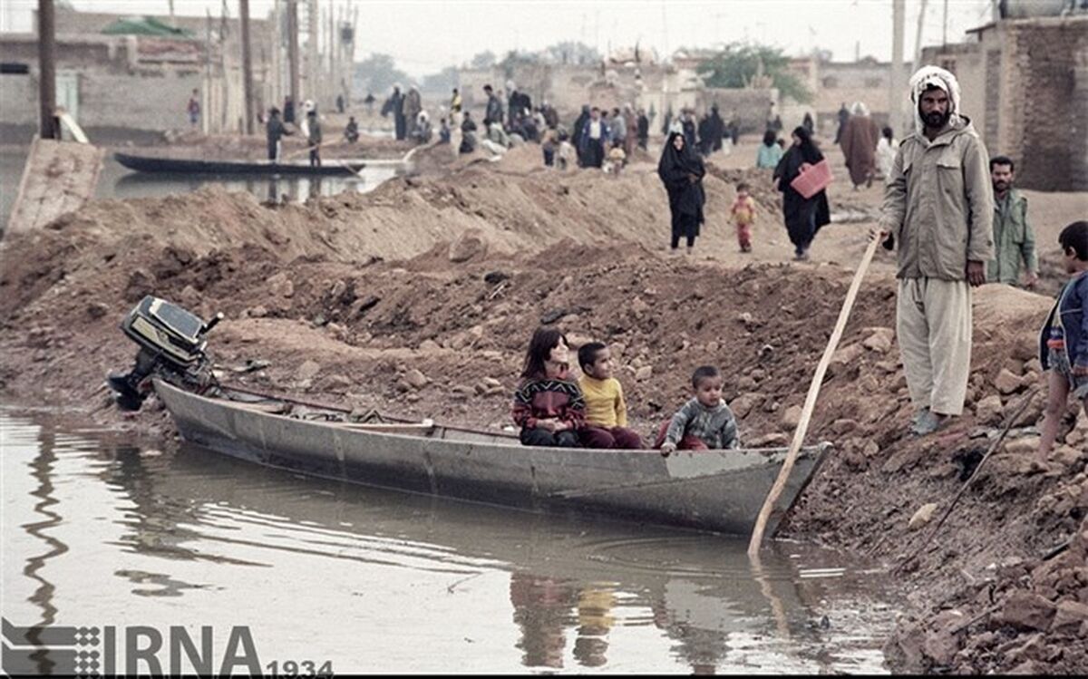 تصاویر/ جاری شدن سیل در استان خوزستان