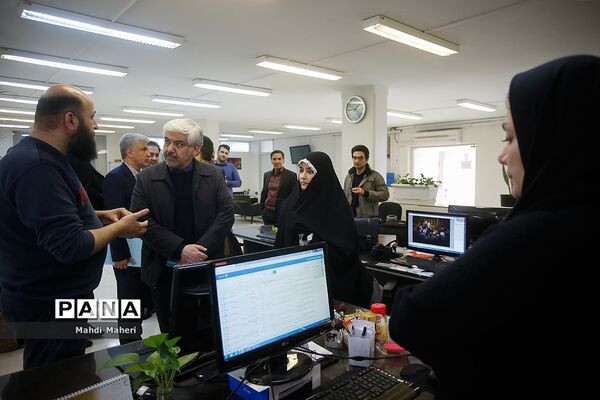 بازدید معاون توسعه مدیریت پشتیبانی وزارت آموزش و پرورش از خبرگزاری پانا