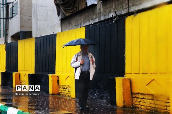 بارش باران در تبریز