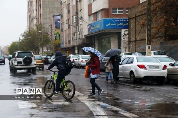 بارش باران در تبریز