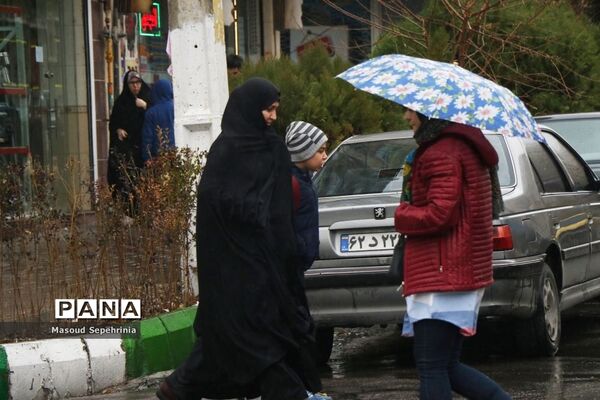 بارش باران در تبریز