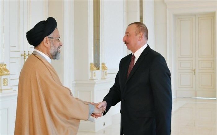 وزیر اطلاعات ایران با رئیس جمهوری آذربایجان دیدار کرد