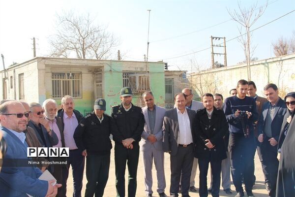 مراسم کلنگ زنی مدرسه خیرساز در شهرری