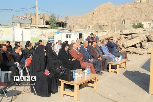 مراسم کلنگ زنی مدرسه خیرساز در شهرری