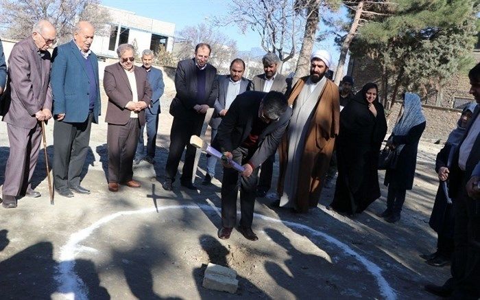 عملیات اجرایی احداث مدرسه شش کلاسه خیر ساز چناران آغاز شد