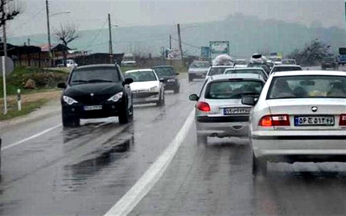 بارش باران در محورهای 5 استان