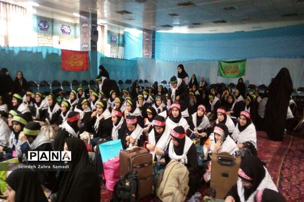 اردوی راهیان نور دانش‌آموزان  ملارد در سرزمین‌های ایثار و شهادت