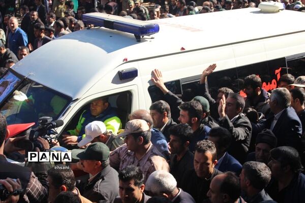 تشییع پیکر مطهر شهید حادثه تروریستی چابهار در یاسوج
