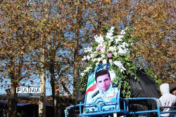 تشییع پیکر مطهر شهید حادثه تروریستی چابهار در یاسوج