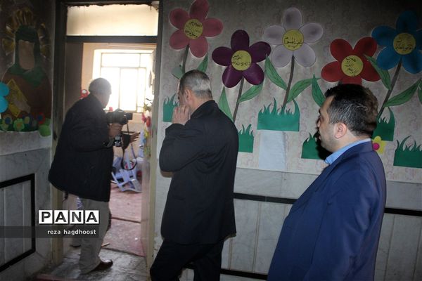 بازدید وزیر آموزش و پرورش از مدرسه حادثه دیده اسوه حسنه زاهدان