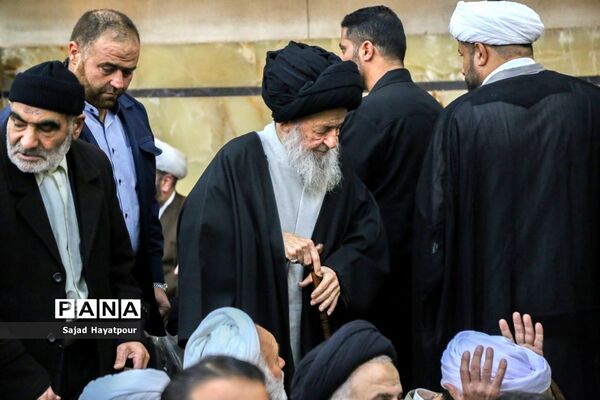 مراسم ختم آیت الله هاشمی شاهرودی در قم