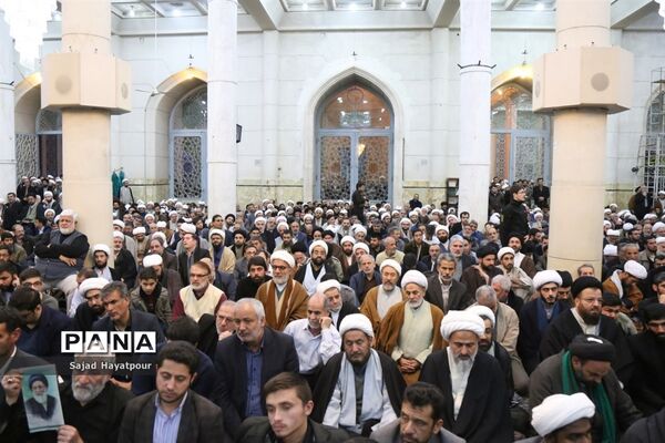 مراسم ختم آیت الله هاشمی شاهرودی در قم