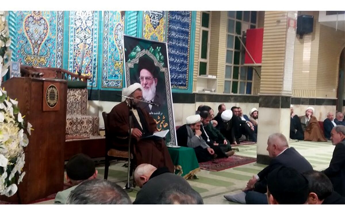مراسم ارتحال آیت الله شاهرودی در شهرستان قدس