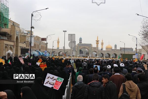 راهپیمایی 9 دی در مشهد
